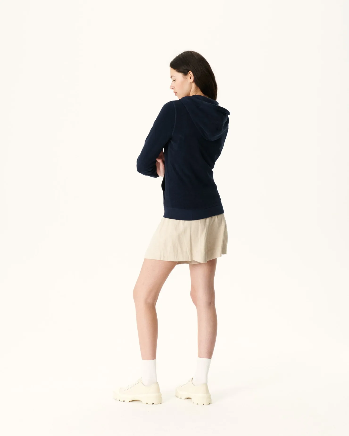 JOTT Marine Corail Zipped Terrycloth Jacket 104 Navy Sale