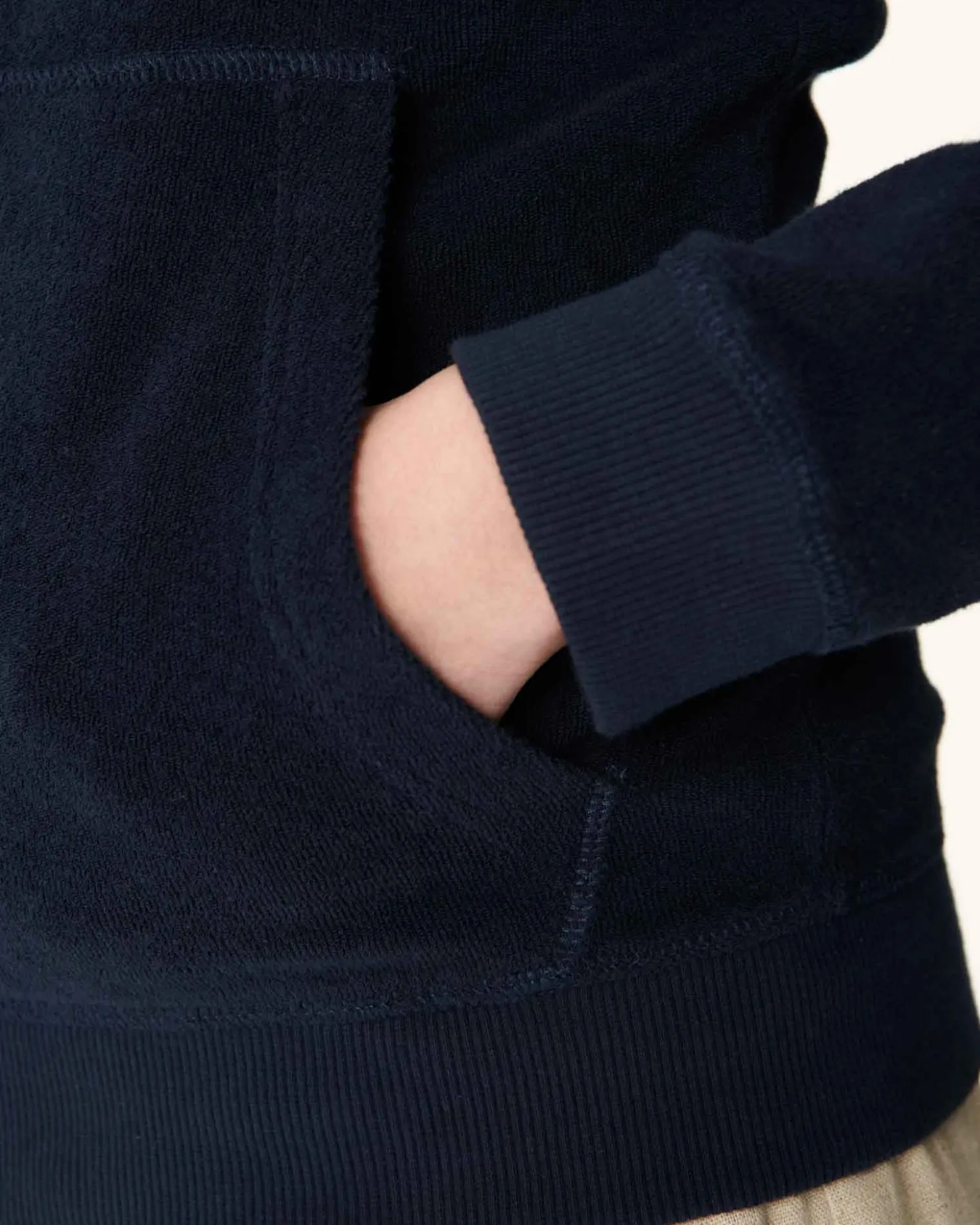 JOTT Marine Corail Zipped Terrycloth Jacket 104 Navy Sale