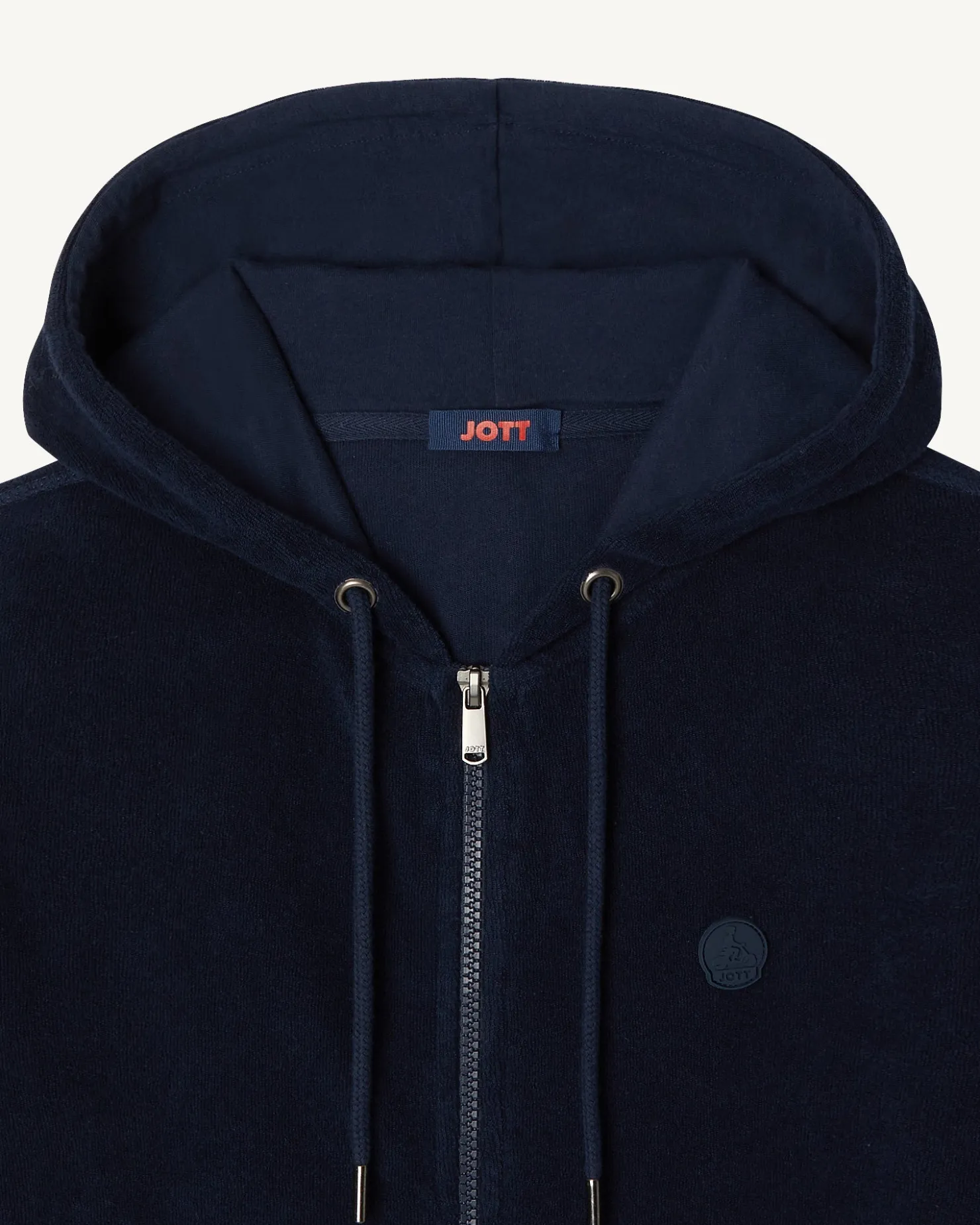 JOTT Marine Corail Zipped Terrycloth Jacket 104 Navy Sale