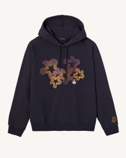 JOTT Marine Medina Floral Organic Cotton Sweatshirt 104 Navy Sale