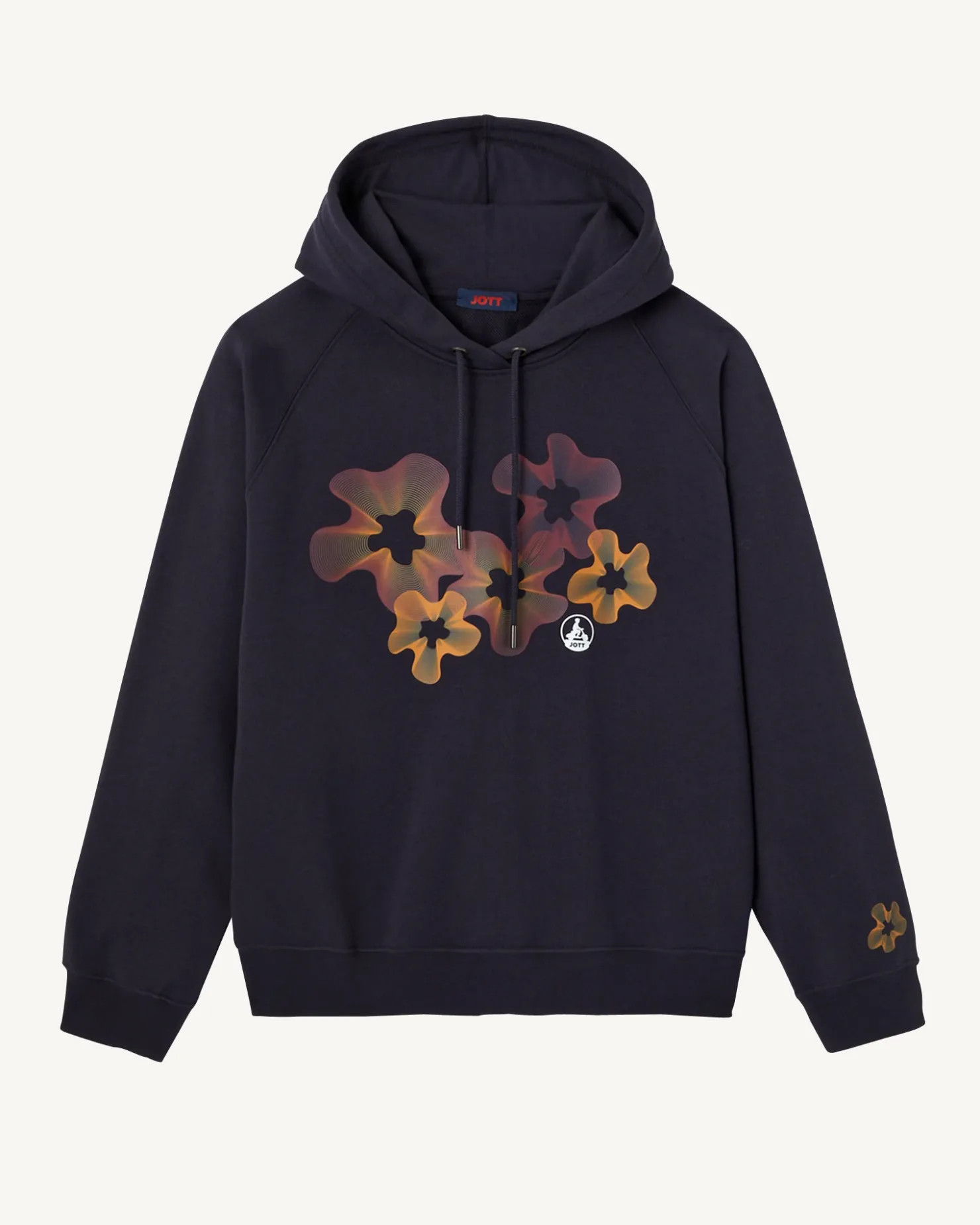 JOTT Marine Medina Floral Organic Cotton Sweatshirt 104 Navy Sale