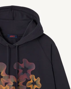 JOTT Marine Medina Floral Organic Cotton Sweatshirt 104 Navy Sale