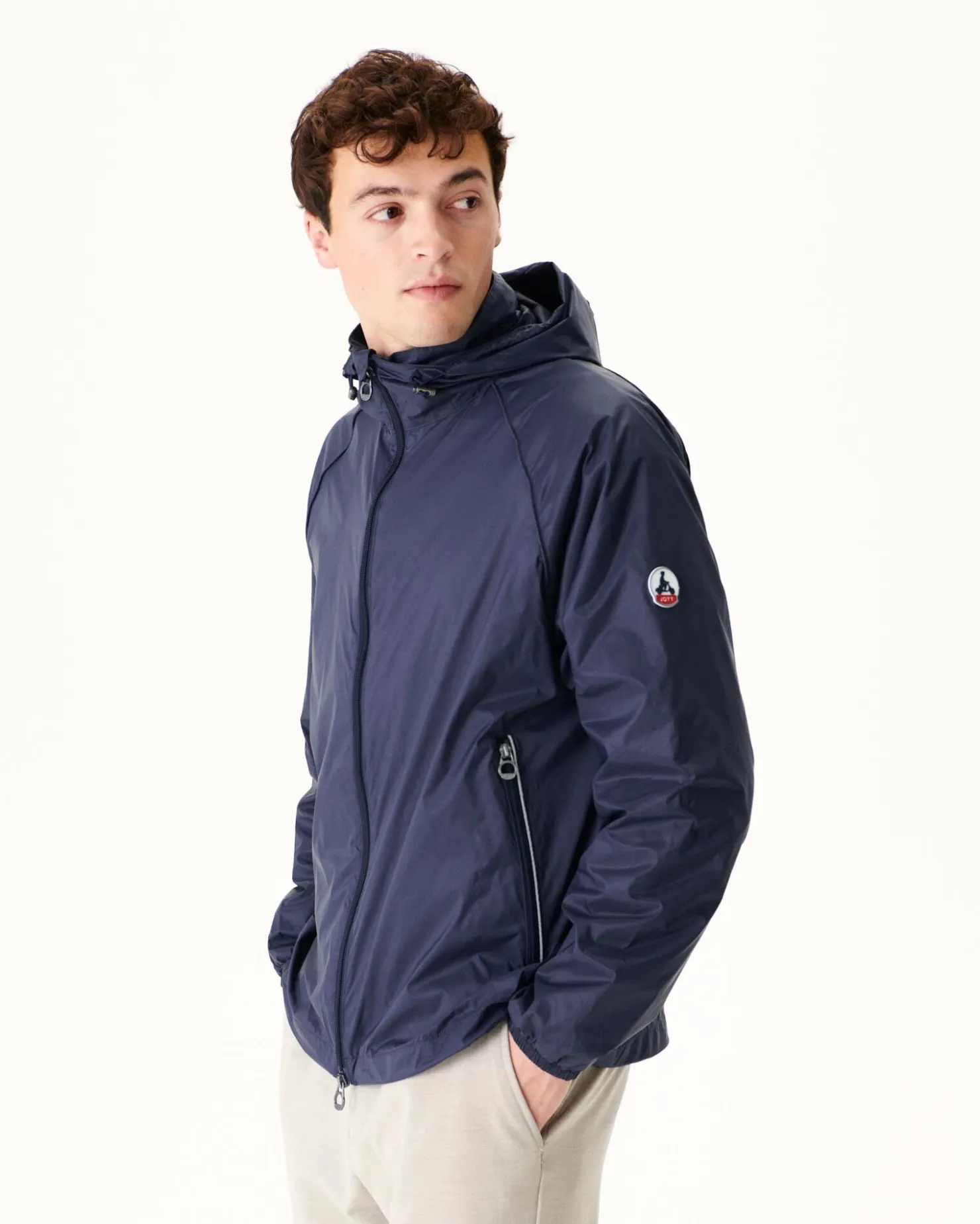JOTT Marine Mistral Hooded Windbreaker 104 Navy Fashion