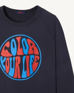 JOTT Marine Parati Print Sweatshirt 104 Navy Online