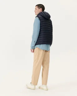 JOTT Marine Pat Hooded Sleeveless Down Jacket 104 Marine Cheap