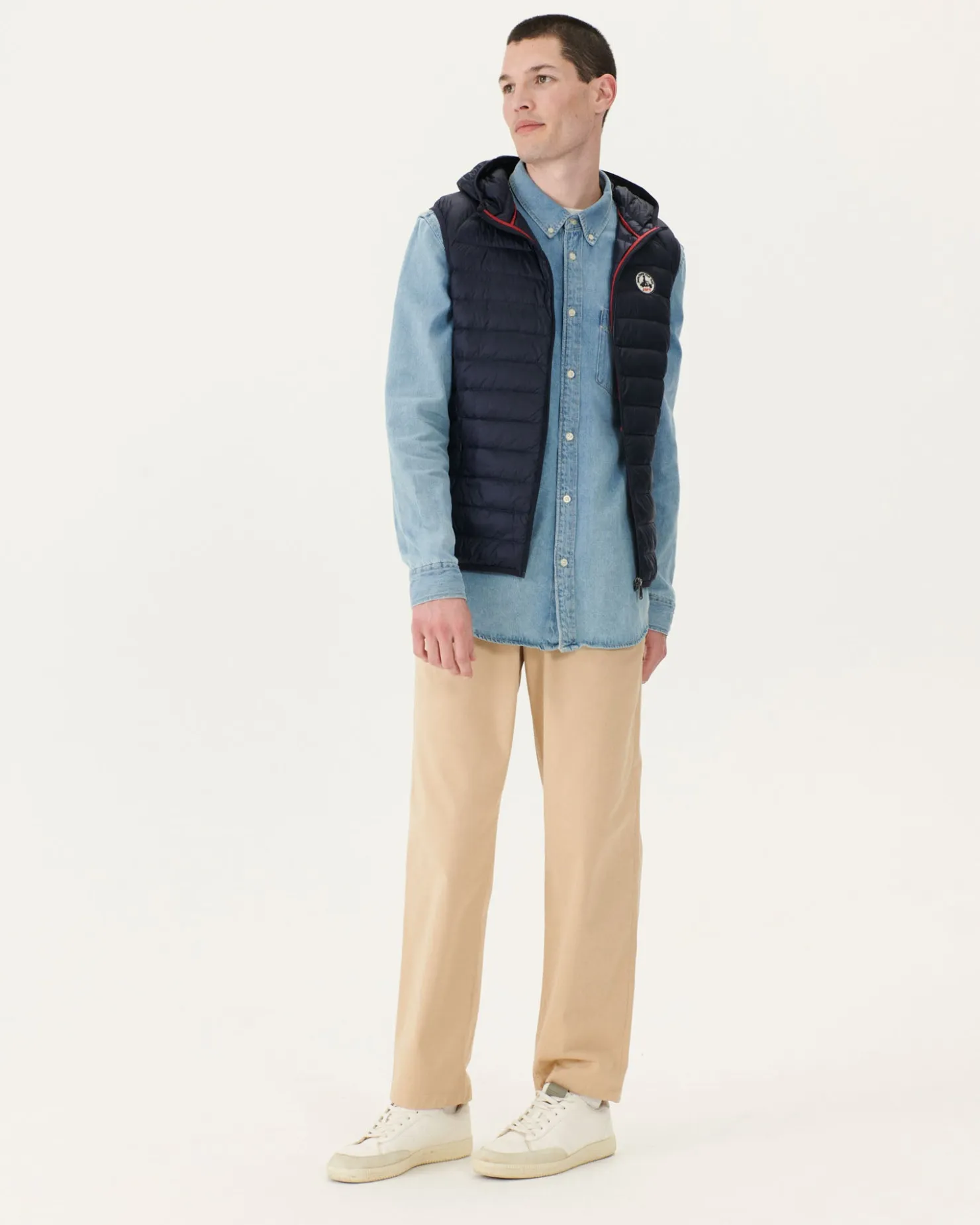 JOTT Marine Pat Hooded Sleeveless Down Jacket 104 Marine Cheap