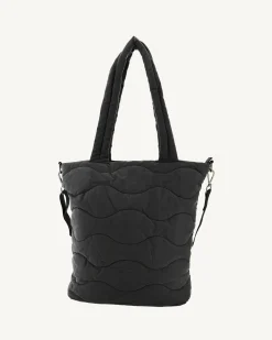 JOTT Maxi Quilted Cotton Tote Bag Black Aponi 999 Black Online