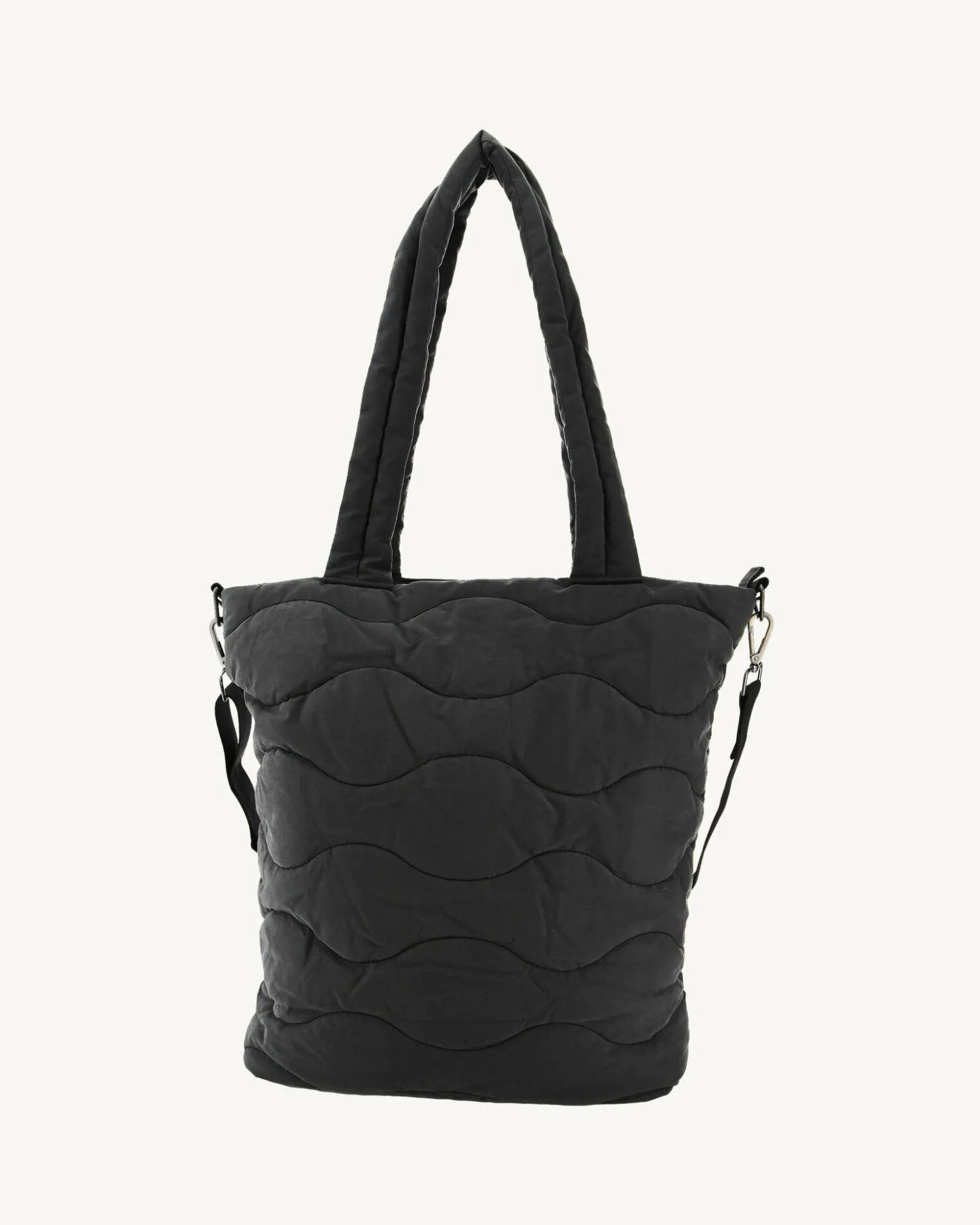 JOTT Maxi Quilted Cotton Tote Bag Black Aponi 999 Black Online