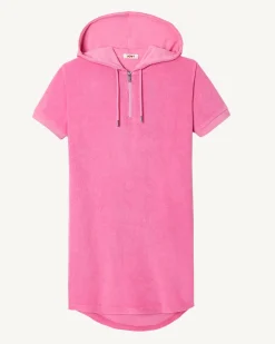 JOTT Meg Intense Pink Terry Dress 457 Wild Pink Clearance