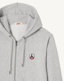 JOTT Men'S Heather Gray Mexico Hoodie 514 Heather Gray Hot