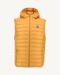 JOTT Mustard Pat Sleeveless Hooded Down Jacket 621 Mustard Fashion