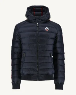 JOTT Navy Ankara Great Cold Hooded Down Jacket 104 Marine Clearance