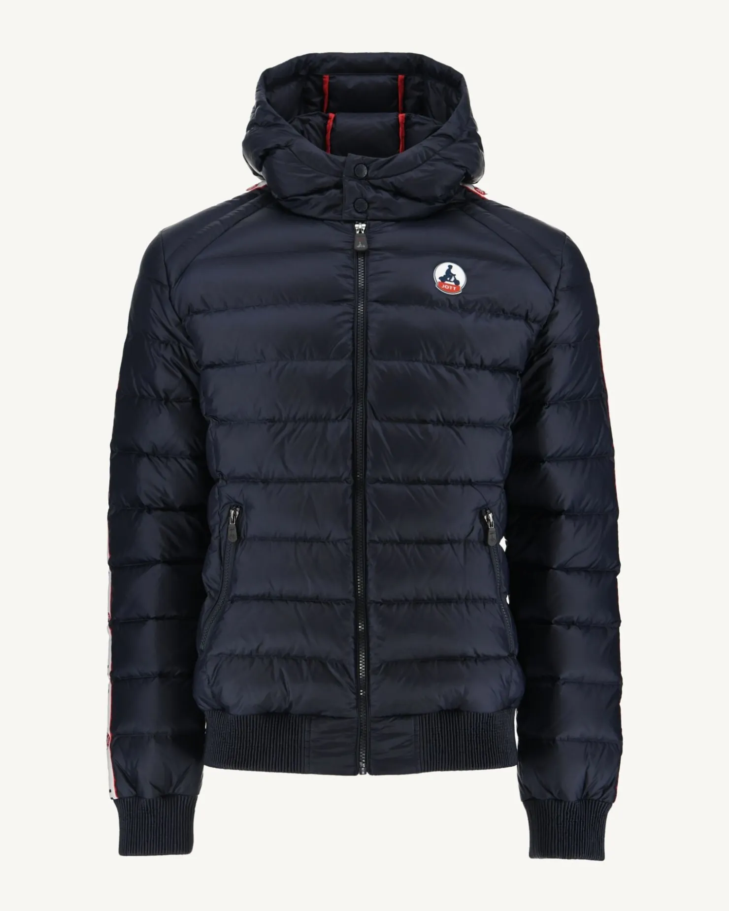 JOTT Navy Ankara Great Cold Hooded Down Jacket 104 Marine Clearance
