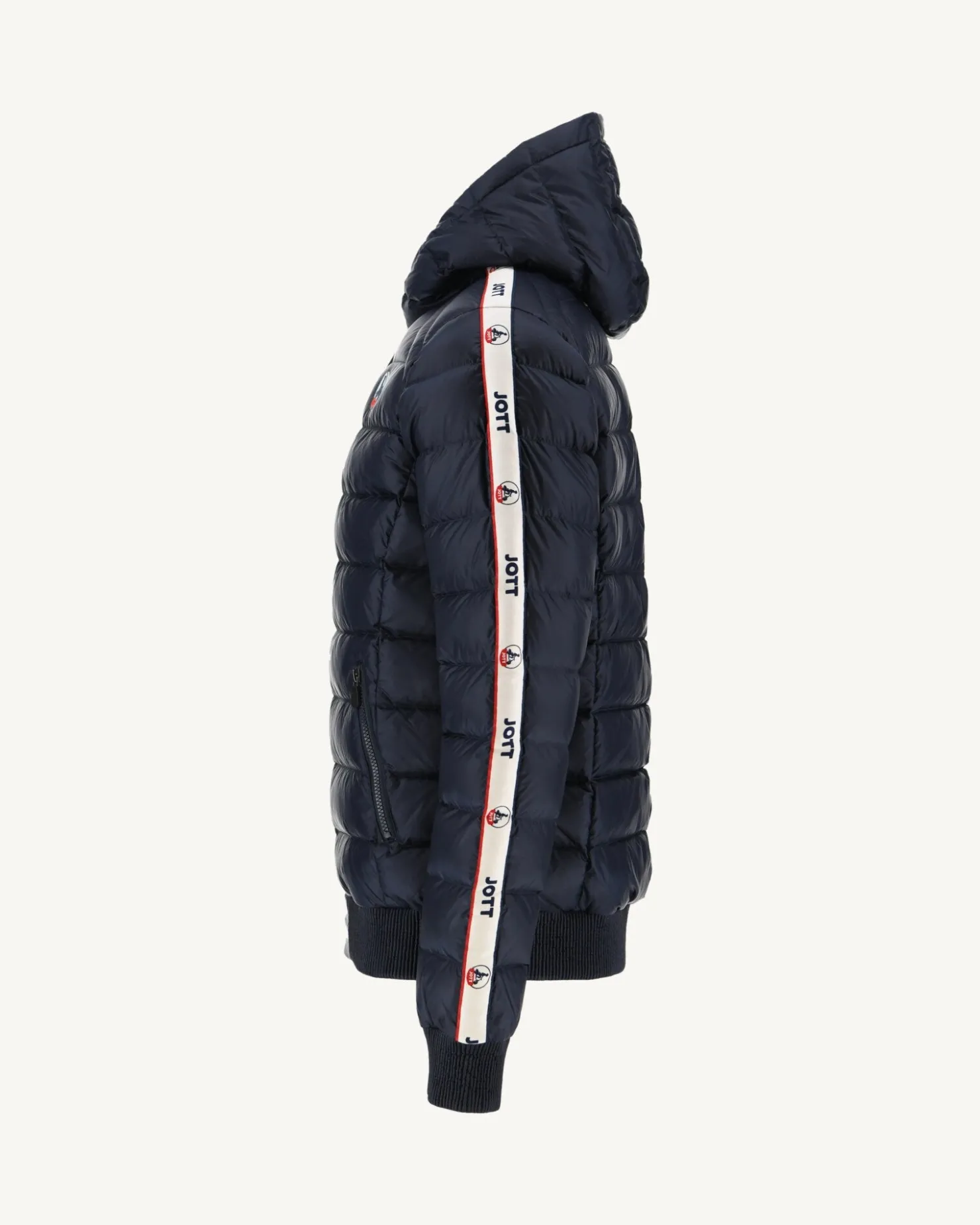 JOTT Navy Ankara Great Cold Hooded Down Jacket 104 Marine Clearance