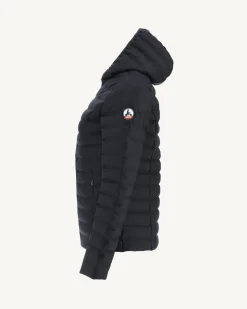 JOTT Navy Cloe Hooded Wool Padded Jacket 104 Marine Cheap