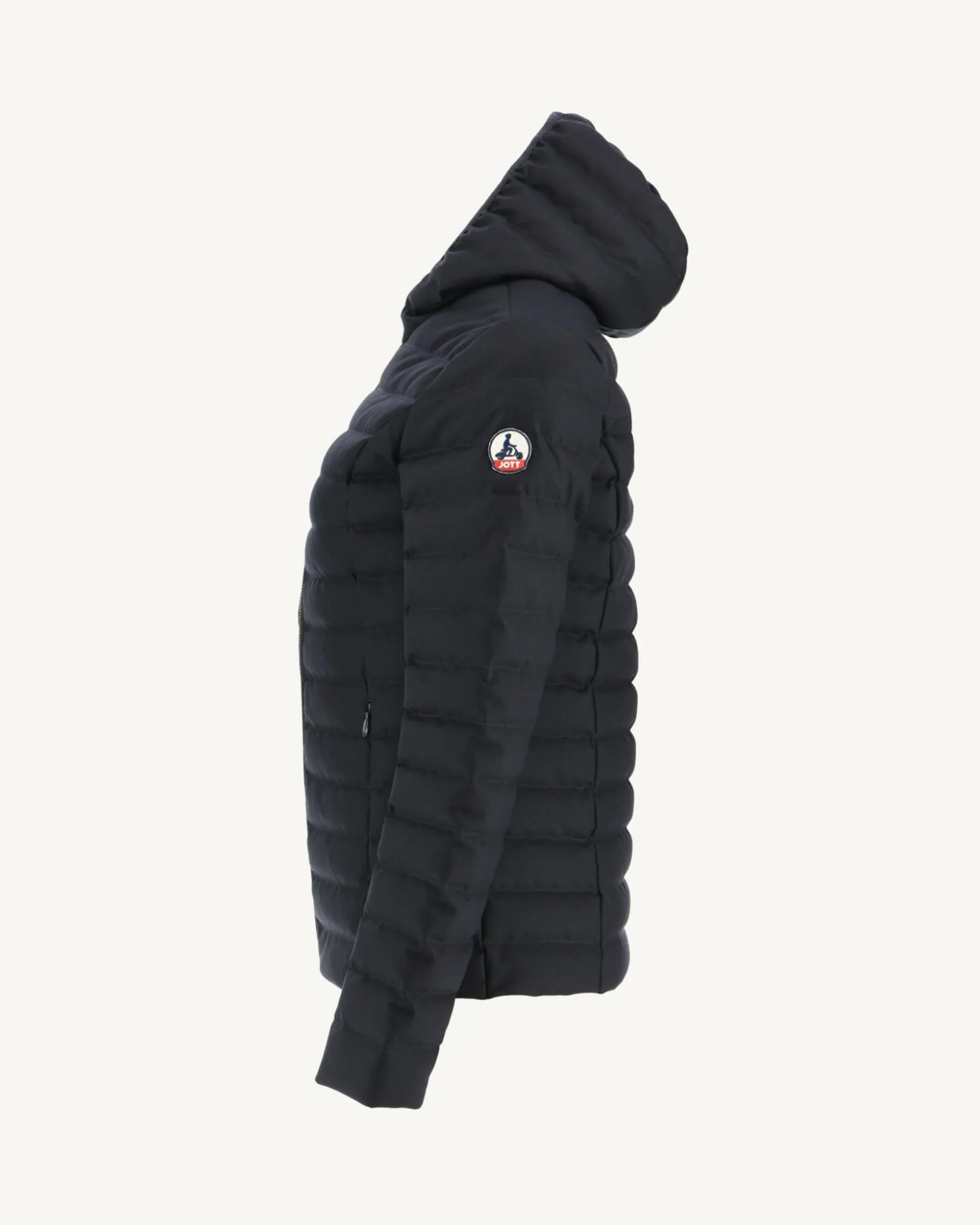 JOTT Navy Cloe Hooded Wool Padded Jacket 104 Marine Cheap