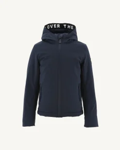 JOTT Navy Ghiaccio Children'S Hooded Down Jacket 104 Marine Fashion