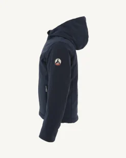 JOTT Navy Ghiaccio Children'S Hooded Down Jacket 104 Marine Fashion