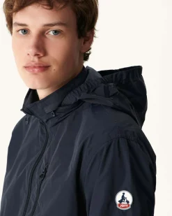 JOTT Navy Oregon Pocketable Hooded Jacket 104 Navy Cheap
