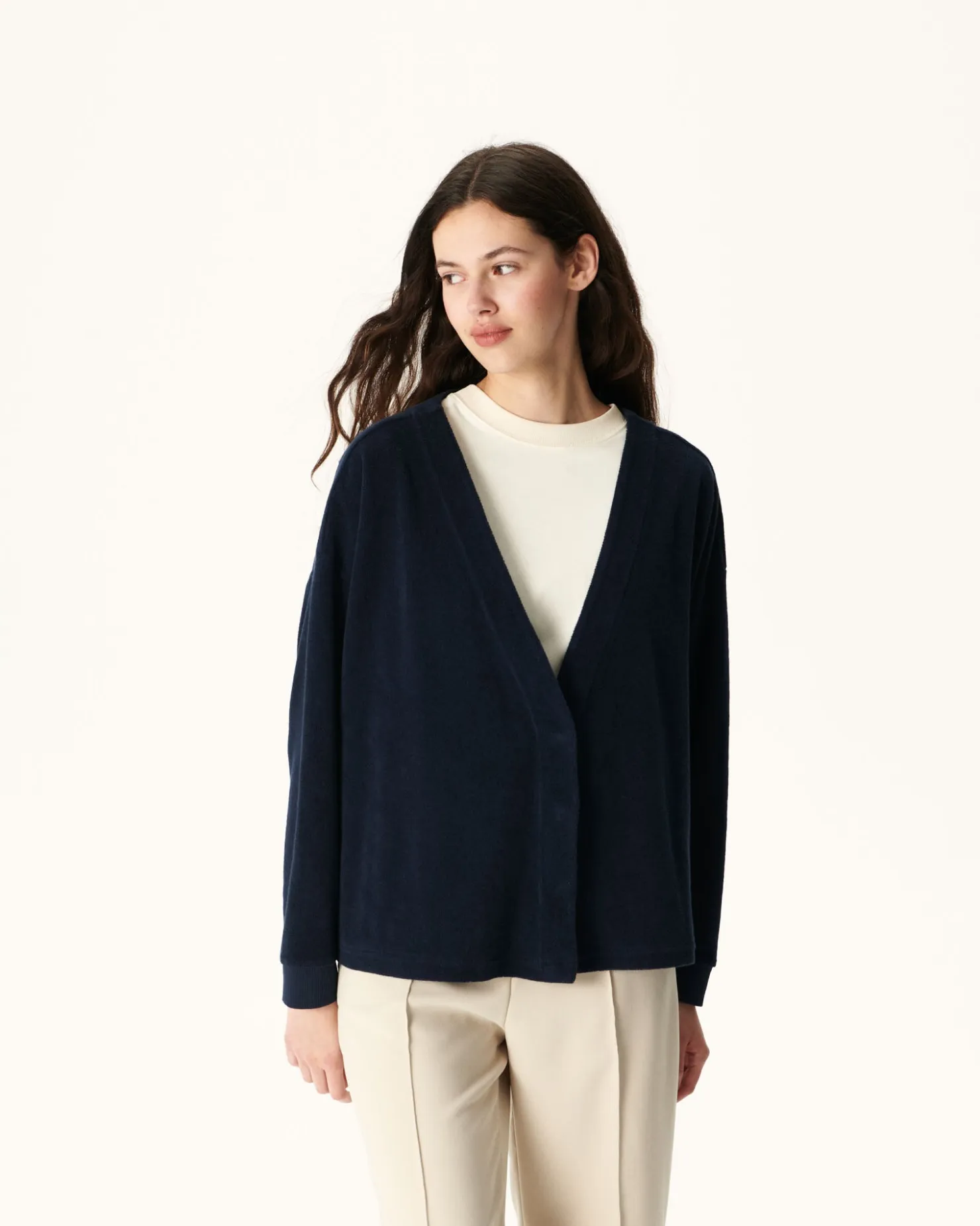 JOTT Navy Pamplona Long Sleeve Cardigan 104 Navy Discount