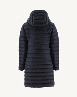 JOTT Navy Vero Long Hooded Puffer Jacket 104 Navy Hot