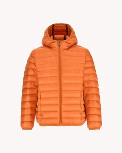 JOTT Orange Hugo Children'S Lightweight Hooded Down Jacket 727 Orange Best Sale