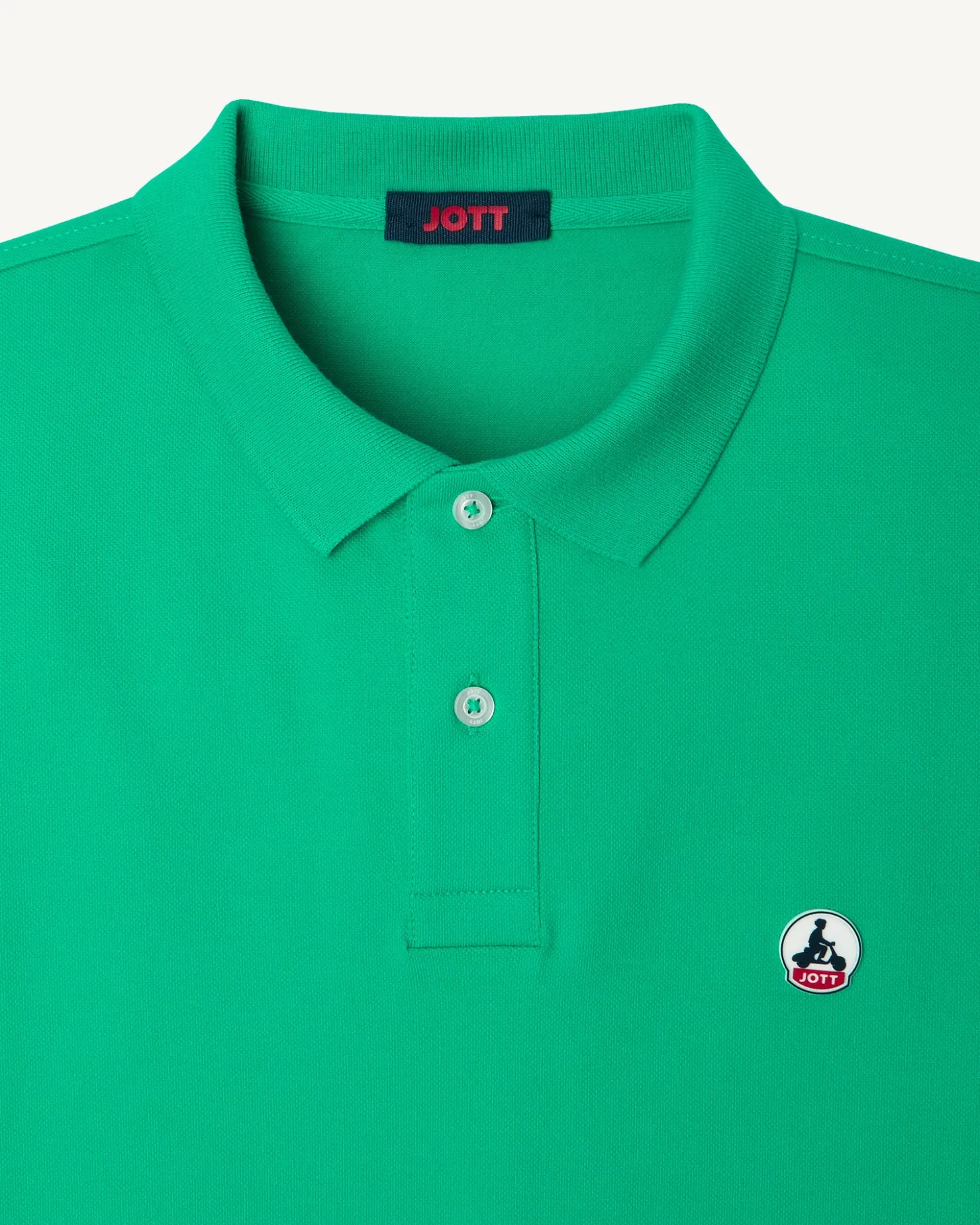 JOTT Organic Cotton Polo Shirt Green Marbella 243 Poppy Green Online