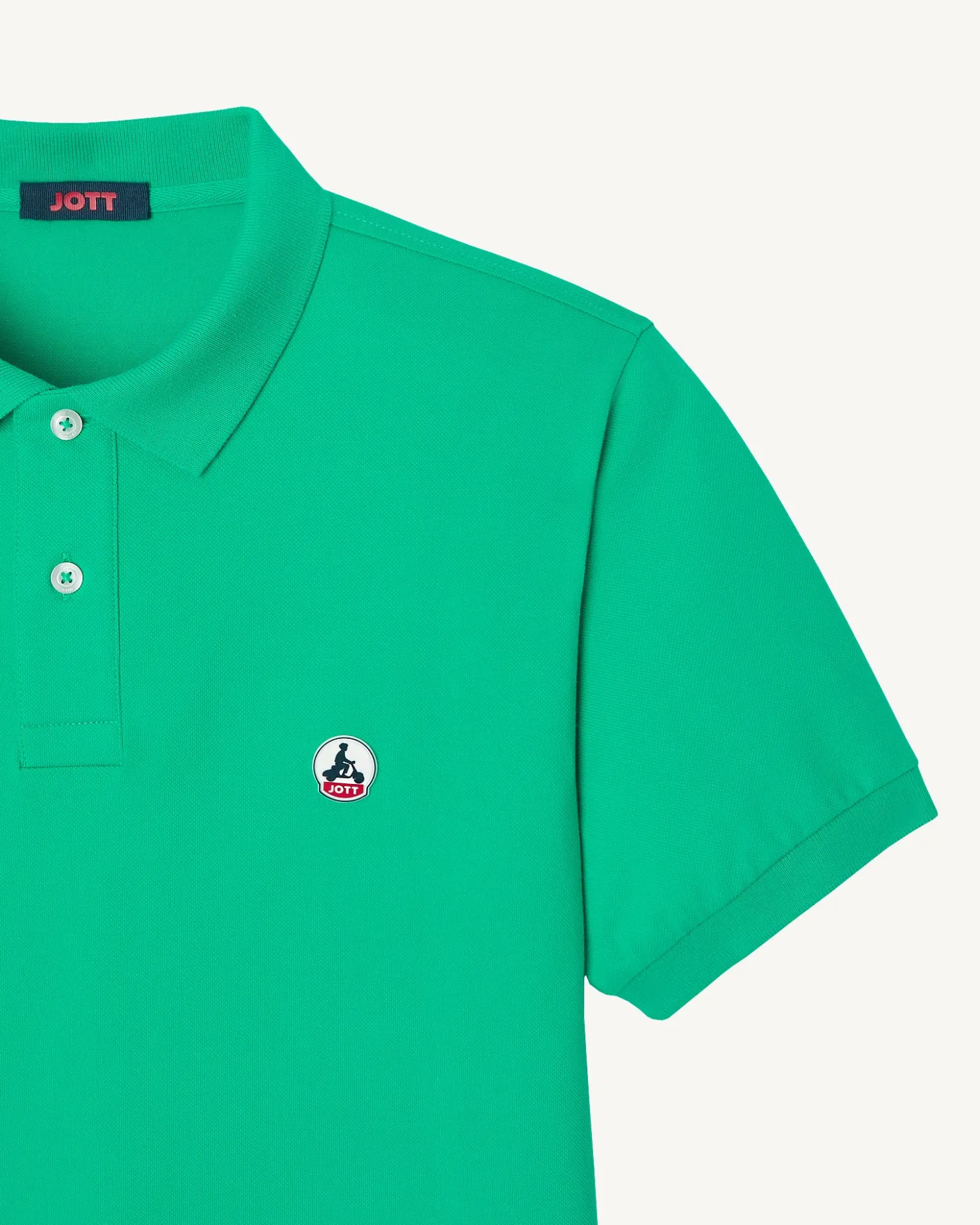 JOTT Organic Cotton Polo Shirt Green Marbella 243 Poppy Green Online