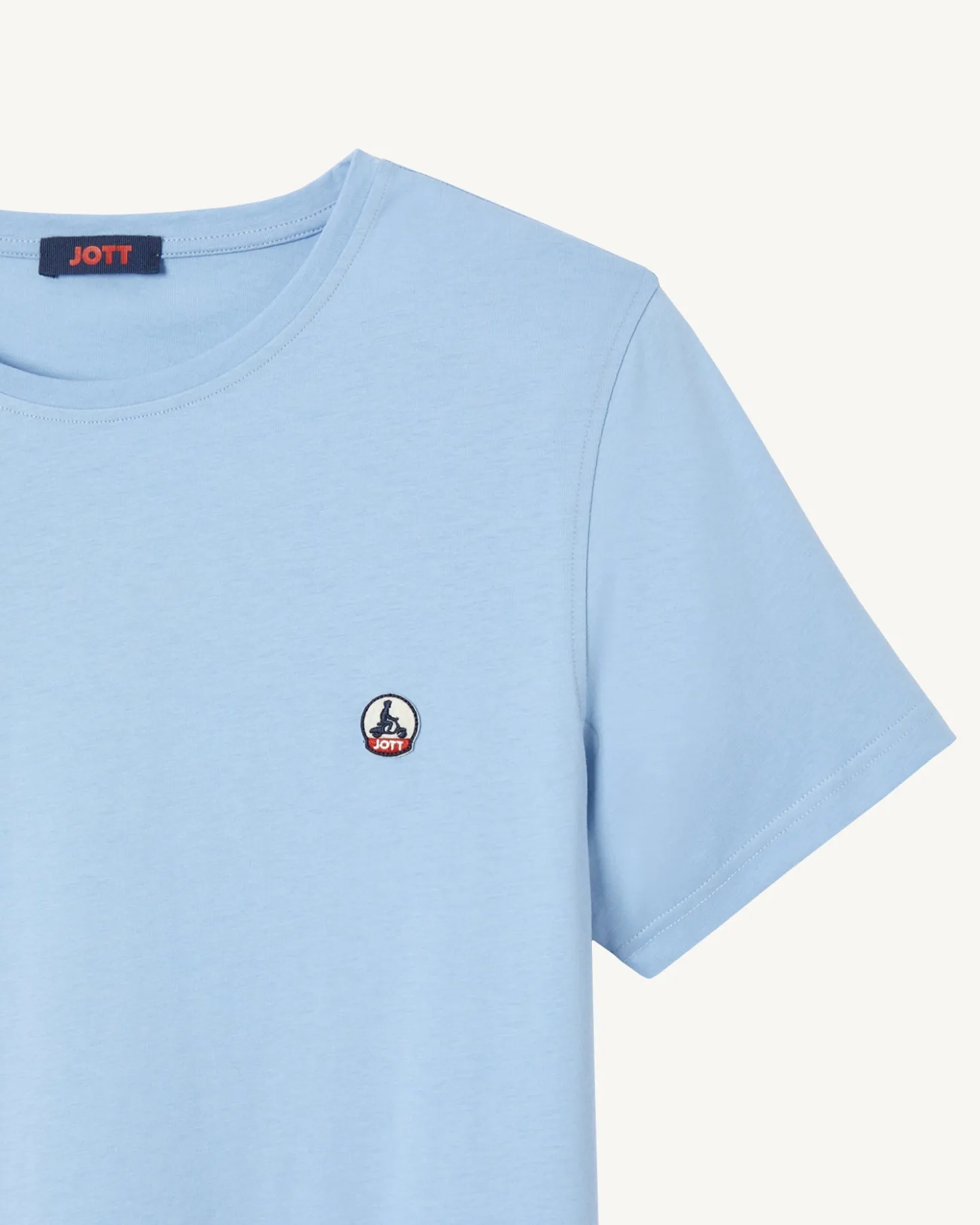 JOTT Organic Cotton T-Shirt Light Blue Pietro 180 Soft Blue Online