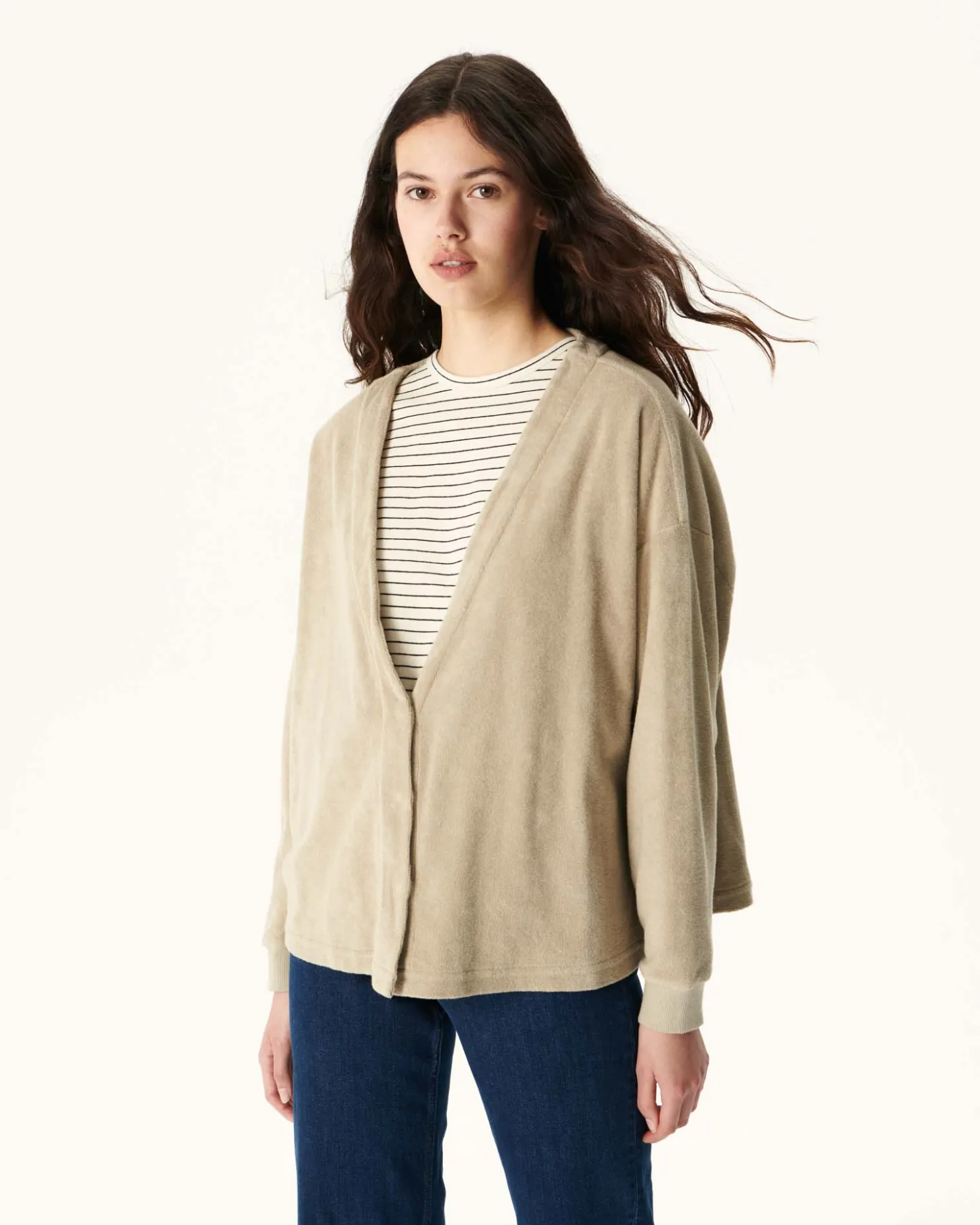 JOTT Pamplona Beige Long Sleeve Cardigan 804 Beige Shop