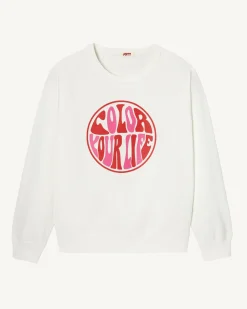 JOTT Parati White Printed Sweatshirt 901 White Best Sale