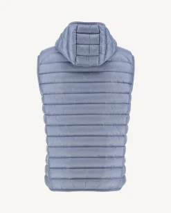 JOTT Pat Faded Blue Hooded Sleeveless Padded Jacket 182 Faded Blue Outlet
