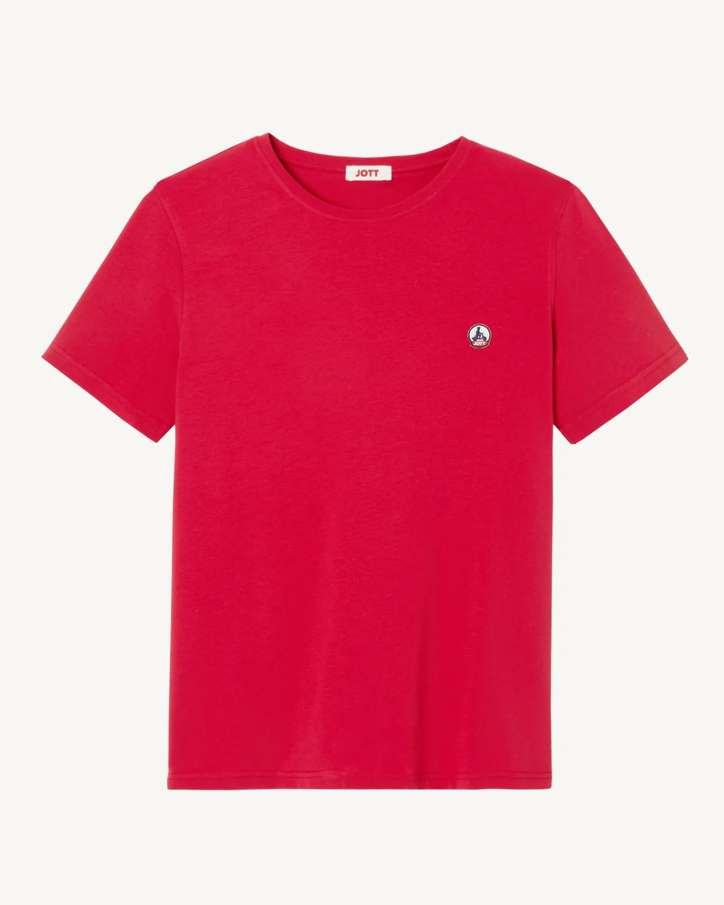 JOTT Pietro Red Organic Cotton T-Shirt 300 Red Shop