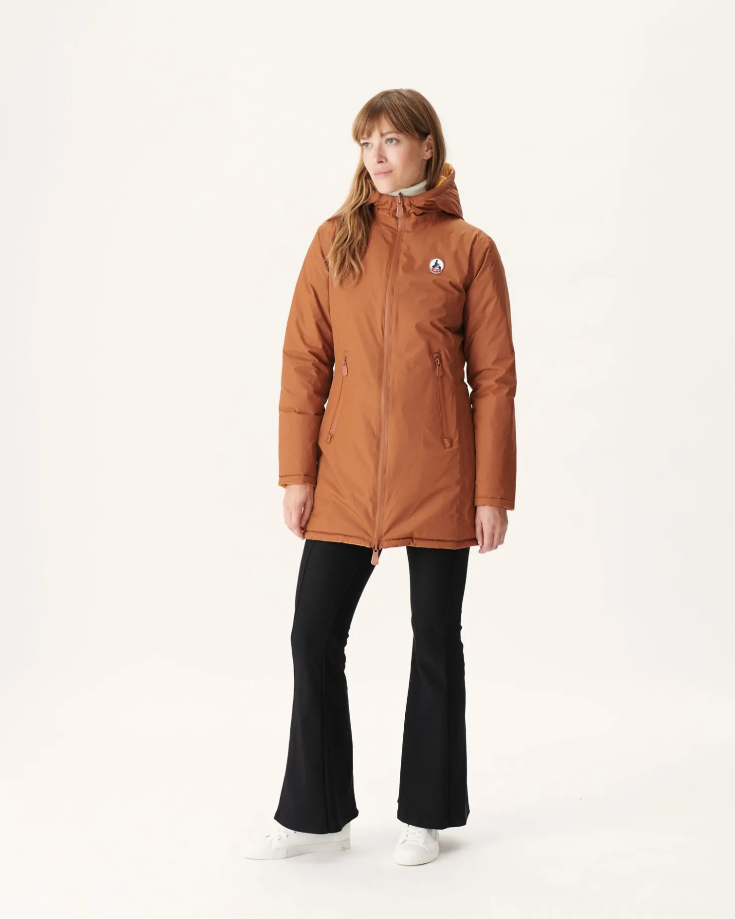 JOTT Reversible Caramel/Mustard Moscow Puffer Jacket 828 Caramel/Mustard Cheap