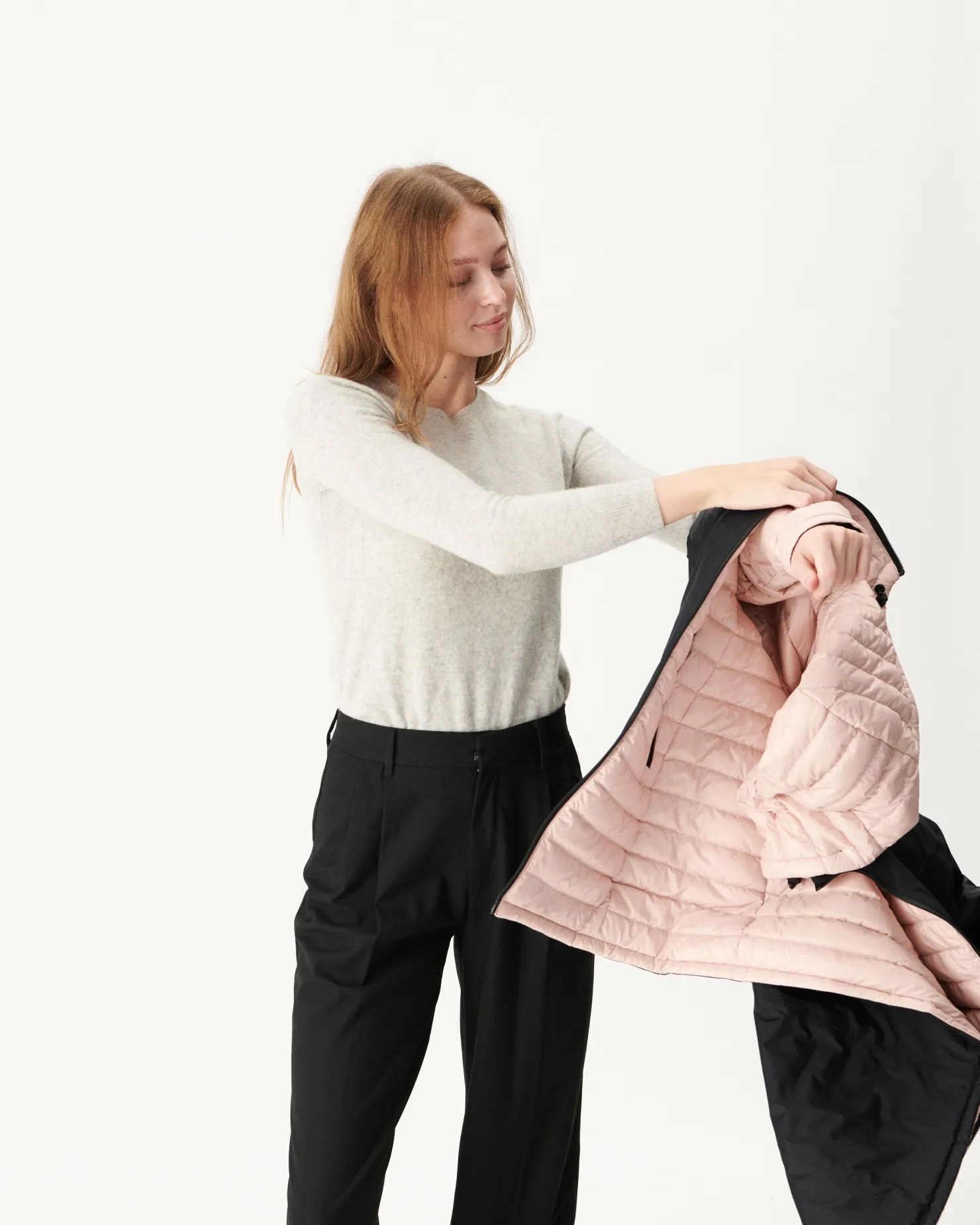 JOTT Reversible Down Jacket Black/Pale Pink Moscow 964 Black/Pale Pink Cheap