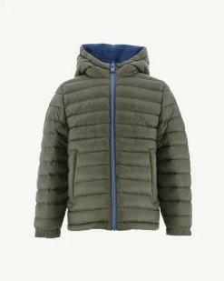JOTT Reversible Down Jacket Denim Blue/Army Child Zurich 1400 Blue Jeans / Army Cheap