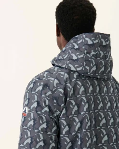 JOTT Reversible Hooded Down Jacket Monogram Anthra/Anthra Bergen 5040 Monogram Anthra / Anthra Best