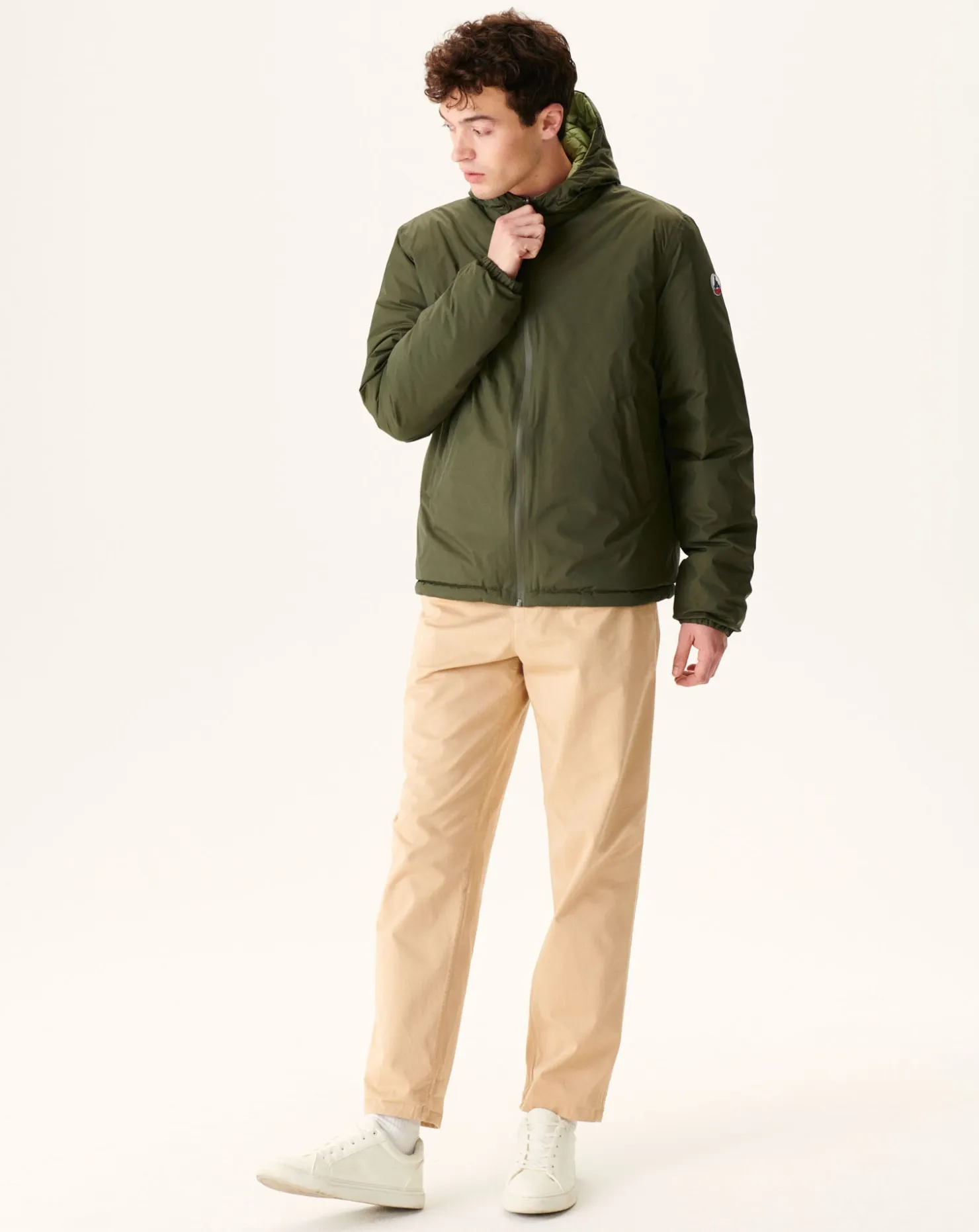 JOTT Reversible Hooded Down Jacket Army/Light Khaki Bergen 2550 Army / Bush Sale