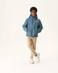 JOTT Reversible Hooded Down Jacket For Children Blue/Navy Yoko 109 Navy Blue Best Sale