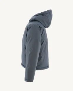 JOTT Reversible Hooded Down Jacket For Children Blue/Navy Yoko 109 Navy Blue Best Sale
