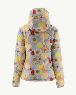 JOTT Reversible Hooded Down Jacket Ultralight Ecru/Bohemian Blue Kara 8953 Off-White/Bohemian Blue New