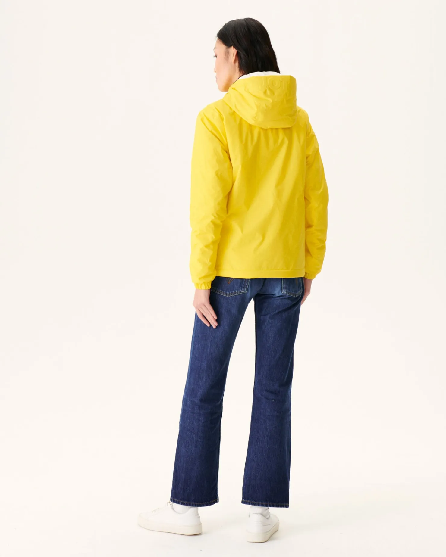 JOTT Reversible Hooded Down Jacket Ultralight Lemon/Ecru Kara 6311 Lemon / Off-White Flash Sale