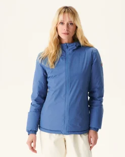 JOTT Reversible Hooded Down Jacket Jeans Blue/Army Vienna 1400 Blue Jeans / Army Cheap