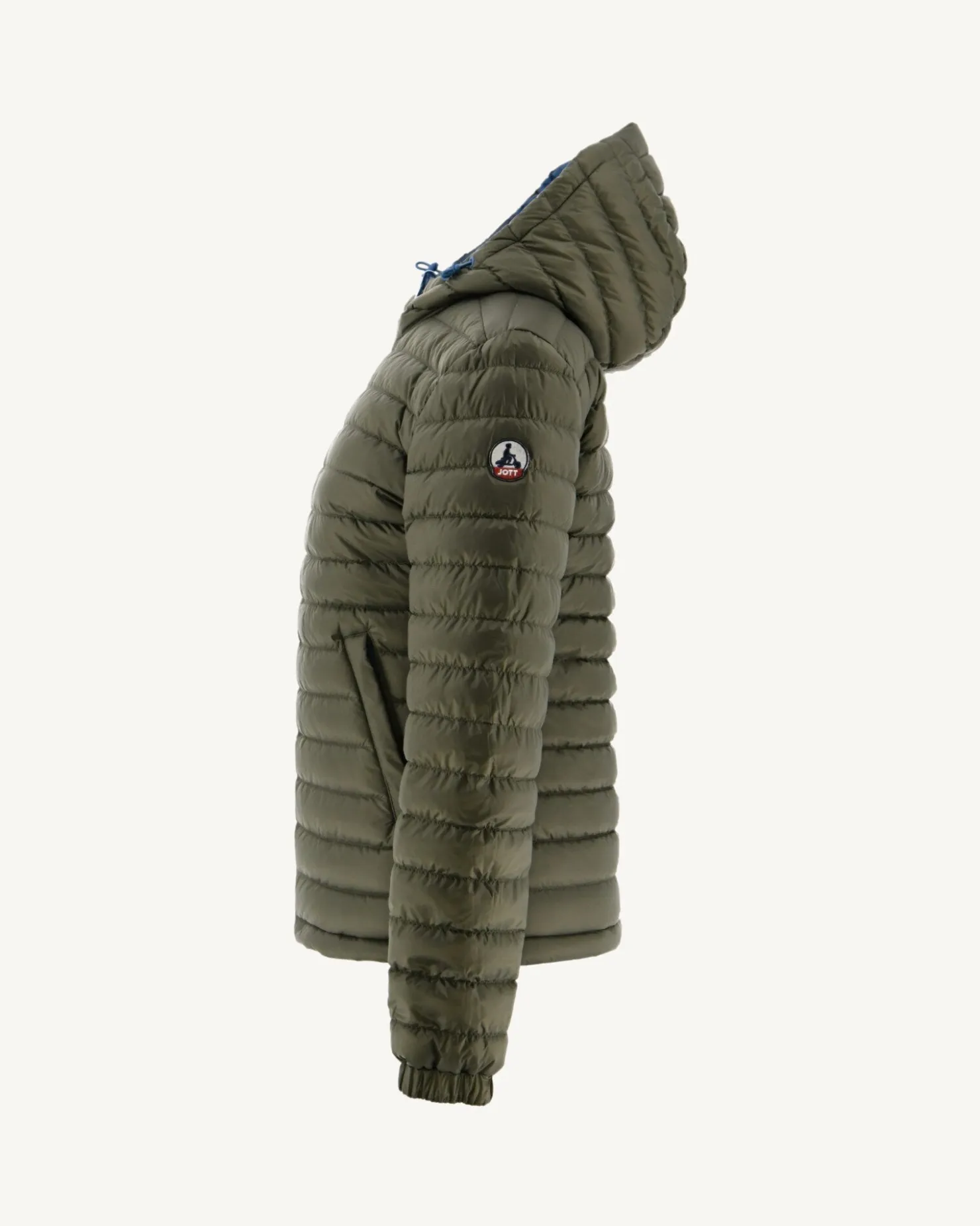 JOTT Reversible Hooded Down Jacket Jeans Blue/Army Vienna 1400 Blue Jeans / Army Cheap