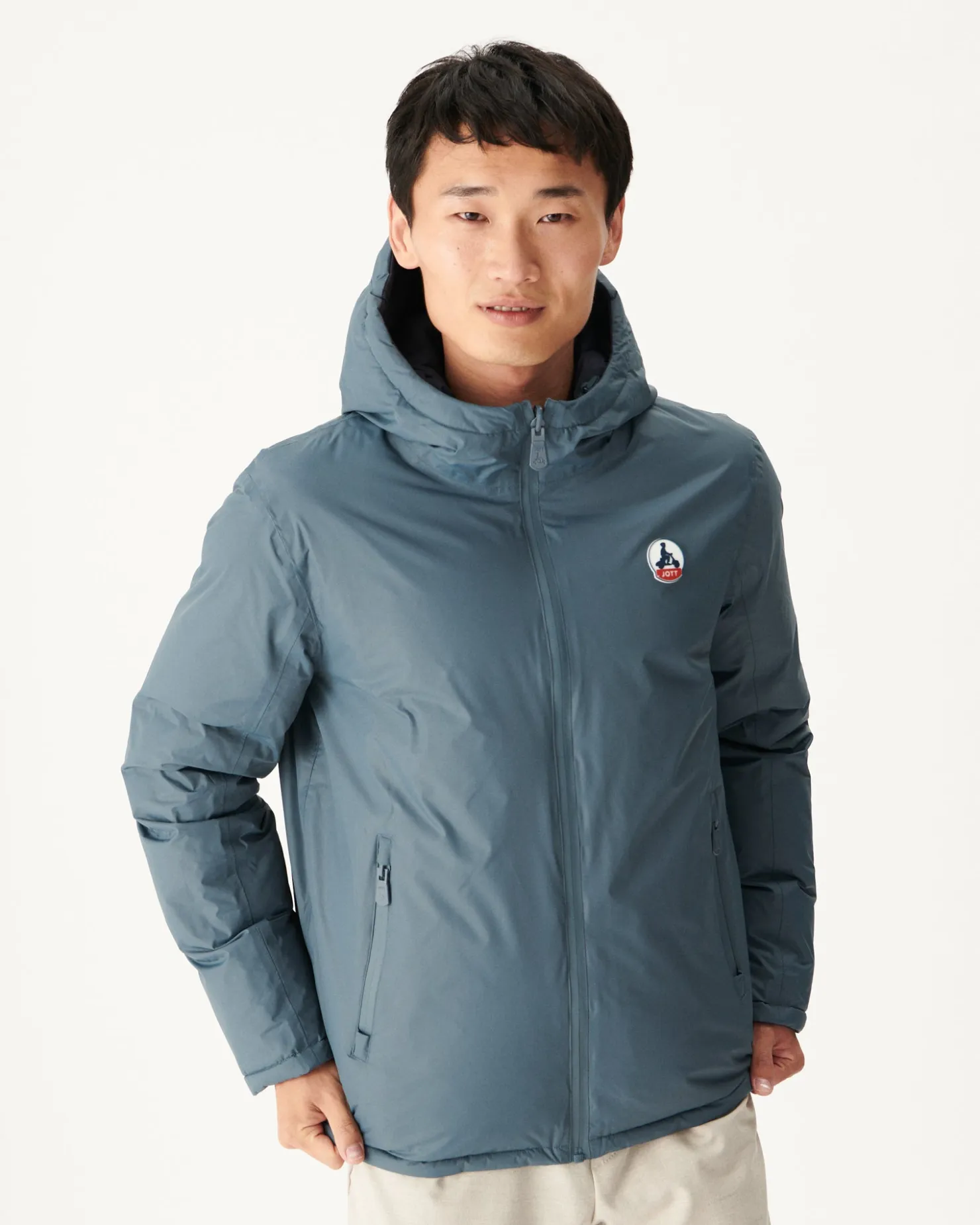 JOTT Reversible Hooded Down Jacket Great Cold Blue/Navy Aspen 109 Navy Blue Cheap