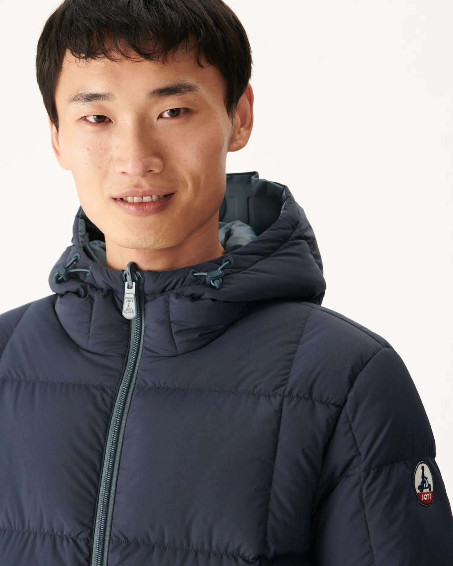 JOTT Reversible Hooded Down Jacket Great Cold Blue/Navy Aspen 109 Navy Blue Cheap