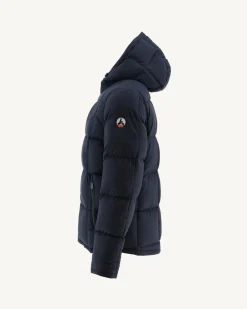 JOTT Reversible Hooded Down Jacket Great Cold Blue/Navy Aspen 109 Navy Blue Cheap