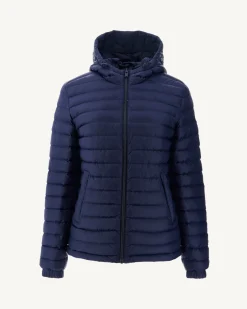JOTT Reversible Hooded Puffer Jacket Marine Vienne 104 Marine New