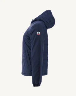 JOTT Reversible Hooded Puffer Jacket Marine Vienne 104 Marine New