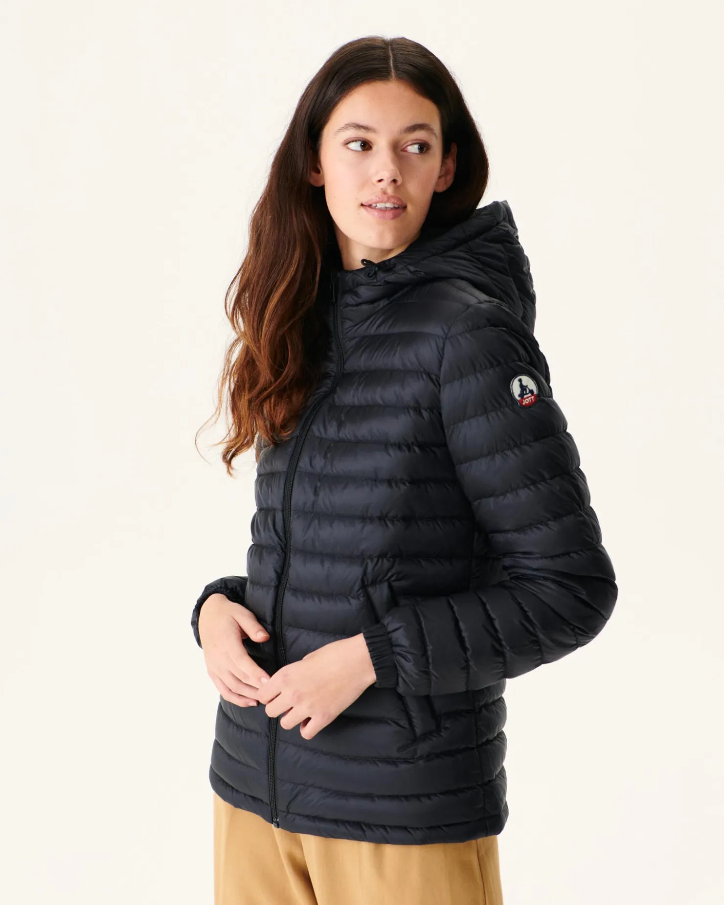 JOTT Reversible Hooded Puffer Jacket Noir Vienne 999 Noir Cheap